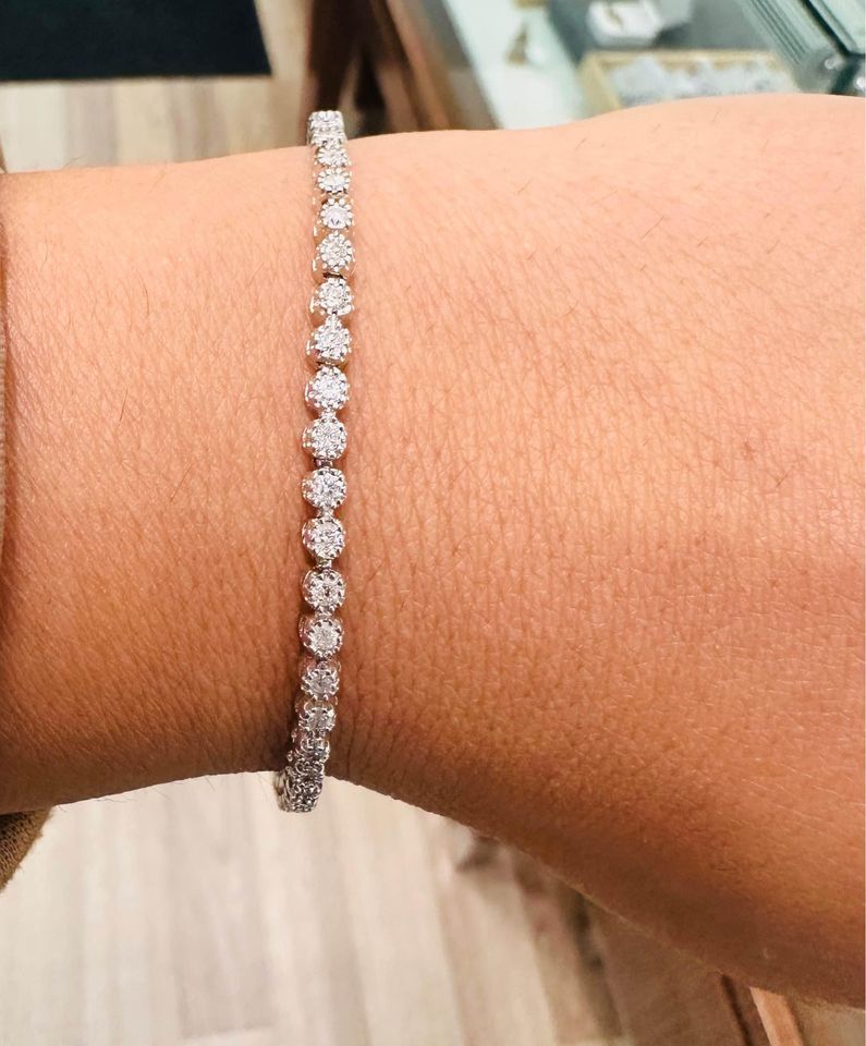 1.00CTW Natural Diamonds Tennis Bracelet 7.5” Save $2000