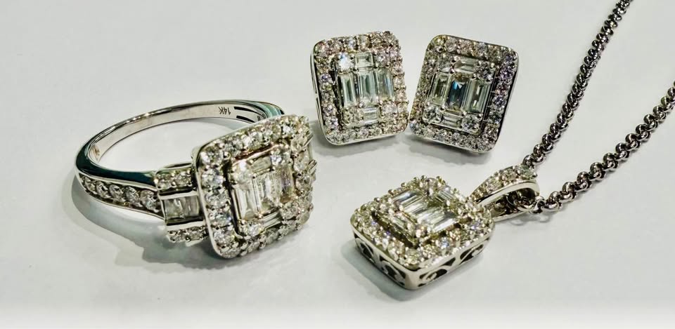 14karat 4 PCS Set Diamonds 4.00CTW