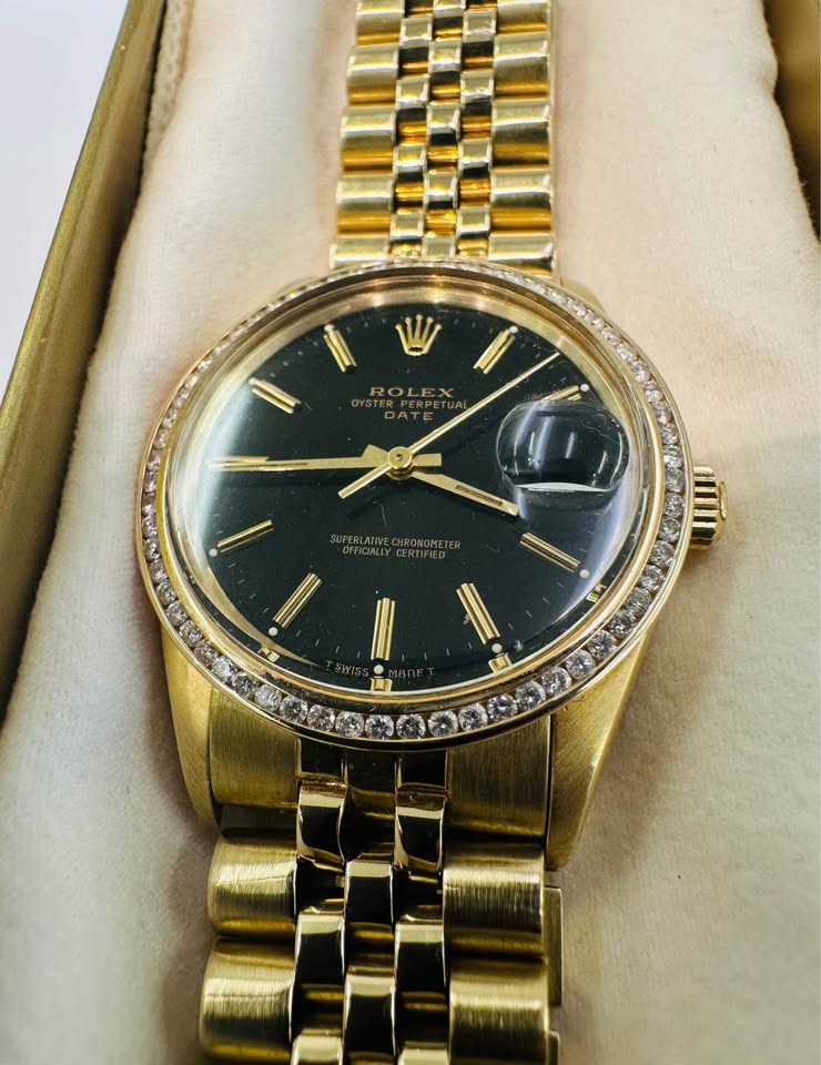 14karat Solid Gold Rolex Oyster Perpetual Date Superlative Chronograph 36mm Model#15037