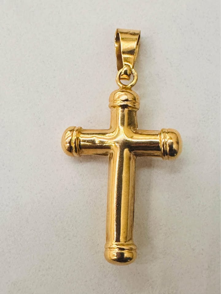 18 Karat Italian Gold Crucifix 35X18mm