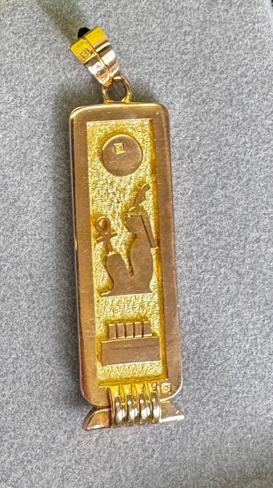 18karat Egyptian Hand Made Cartouch