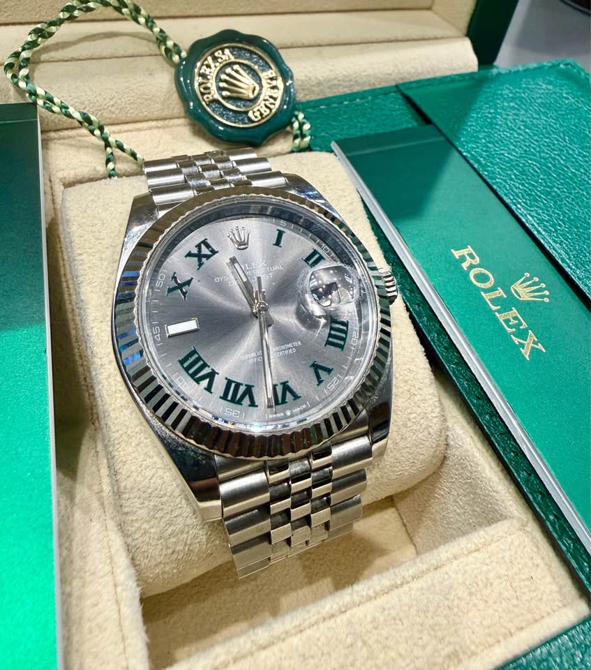 41mm Rolex Wimbledon 2024 - Ref#126334 - Box and Papers