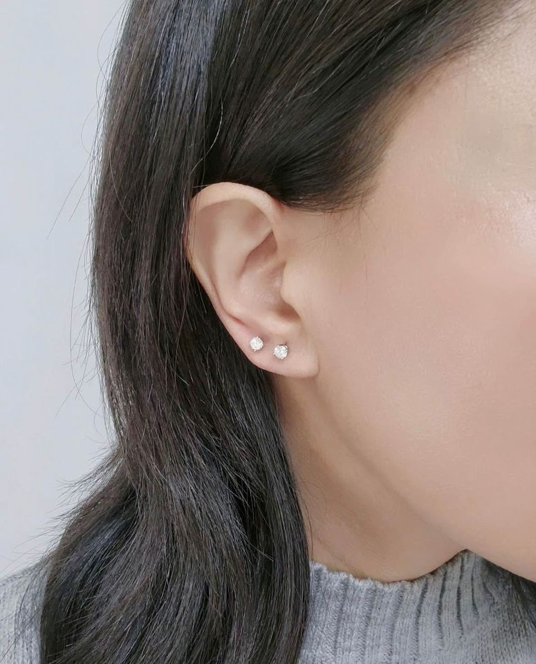 Save $500.00 Beautiful Natural Diamonds Studs 0.40CTW in 14k White Gold