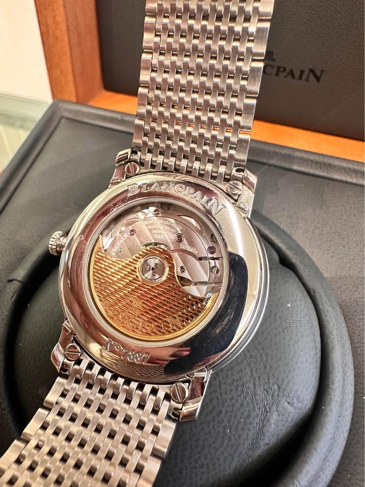 Blancpain Villeret Moonphase Complete Calendar GMT 40mm Mens Watch