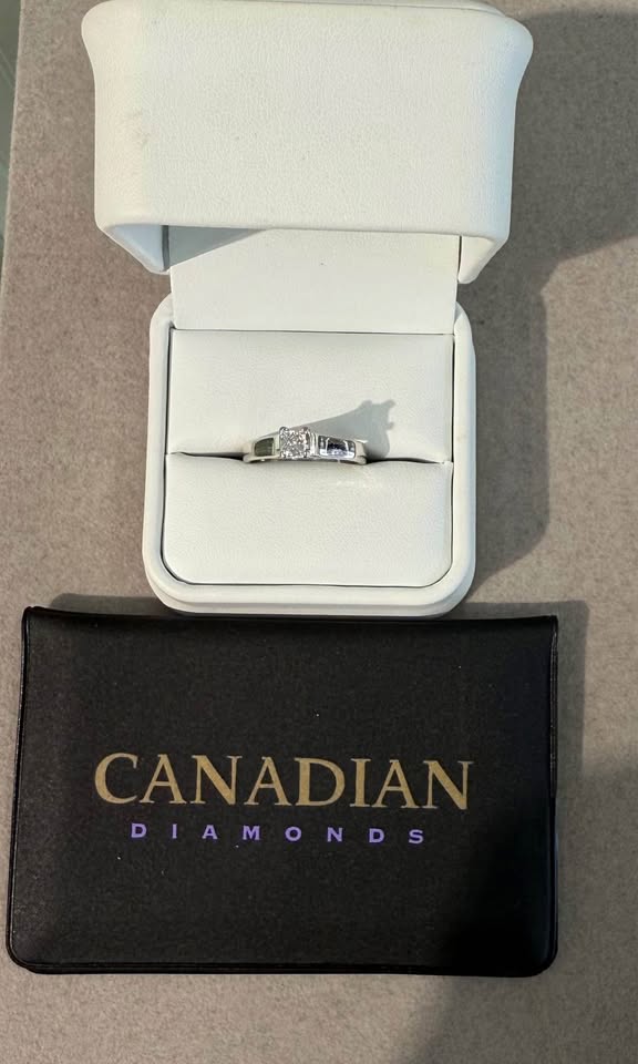 Canadian Certified Diamond π¨π¦ Solitaire F Colour in 14k White Gold