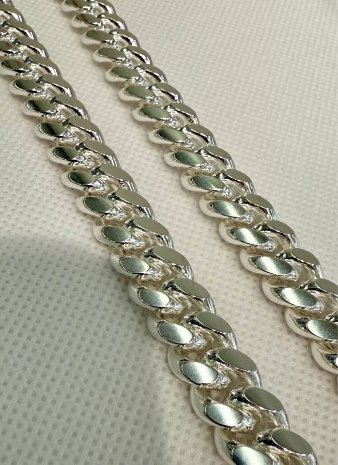 Cuban 925 Chain 150 grams 10mm wide , Made in Italy 20”
