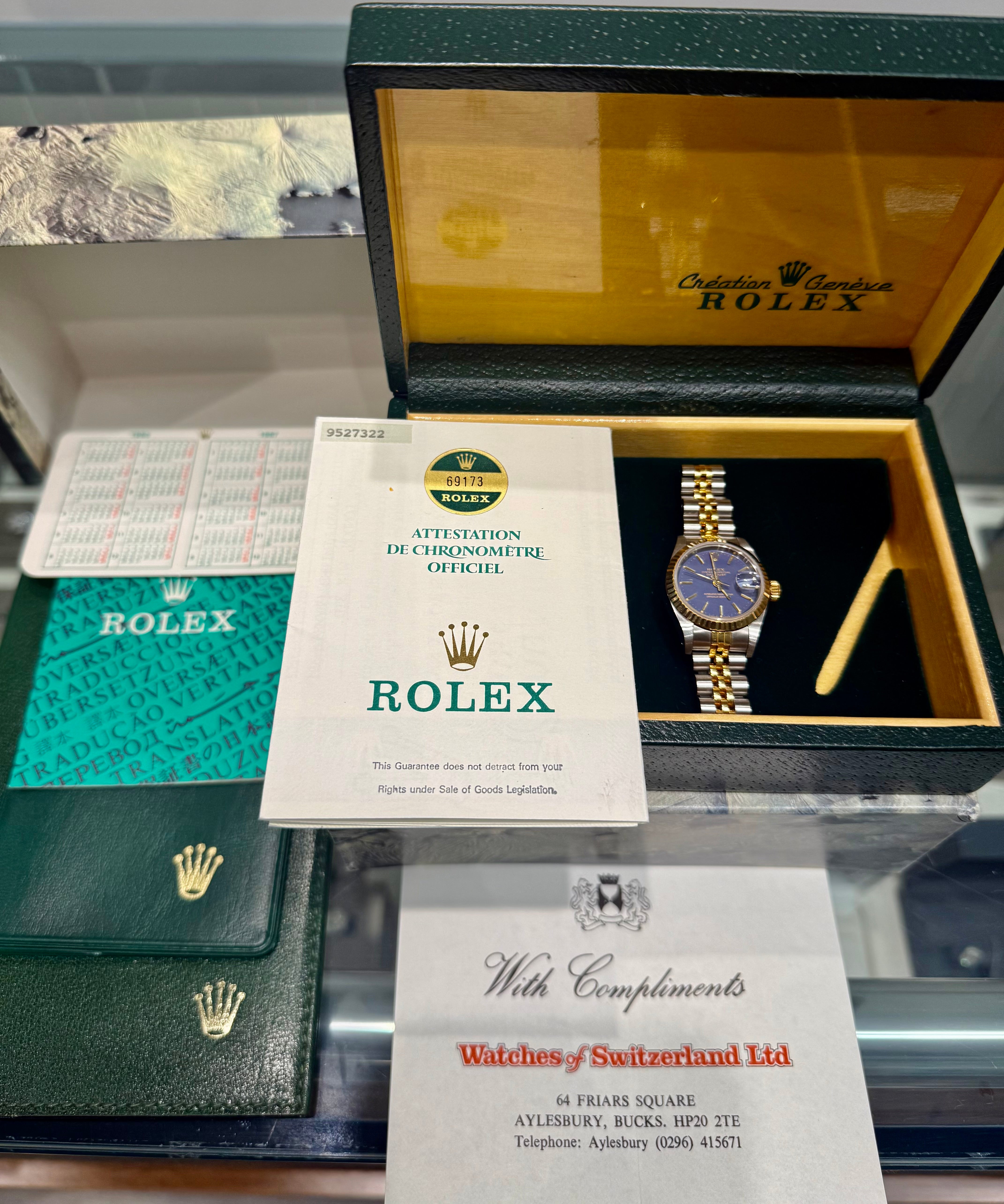 Rolex Datejust 26mm Model 69173 two tone , Full set