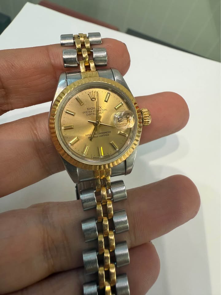 Lady’s Rolex Datejust 1985 , 18k/Stainless Steel , 26mm , Jubilee bracelet , Fluted Bezel