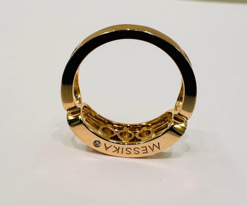 Messika inspired Move 14k Gold and Natural Diamonds Ring VVS1-G