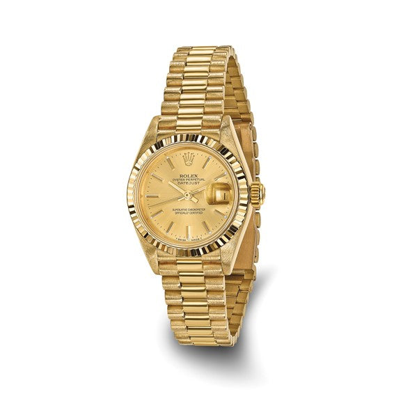 Rolex 18k 26mm Case Presidential Champagne Dial Watch