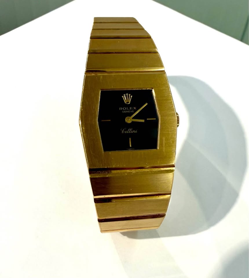 Rare Find Rolex Cellini Queen Midas - Solid 18k Gold , Dark Blue Dial Model #5174