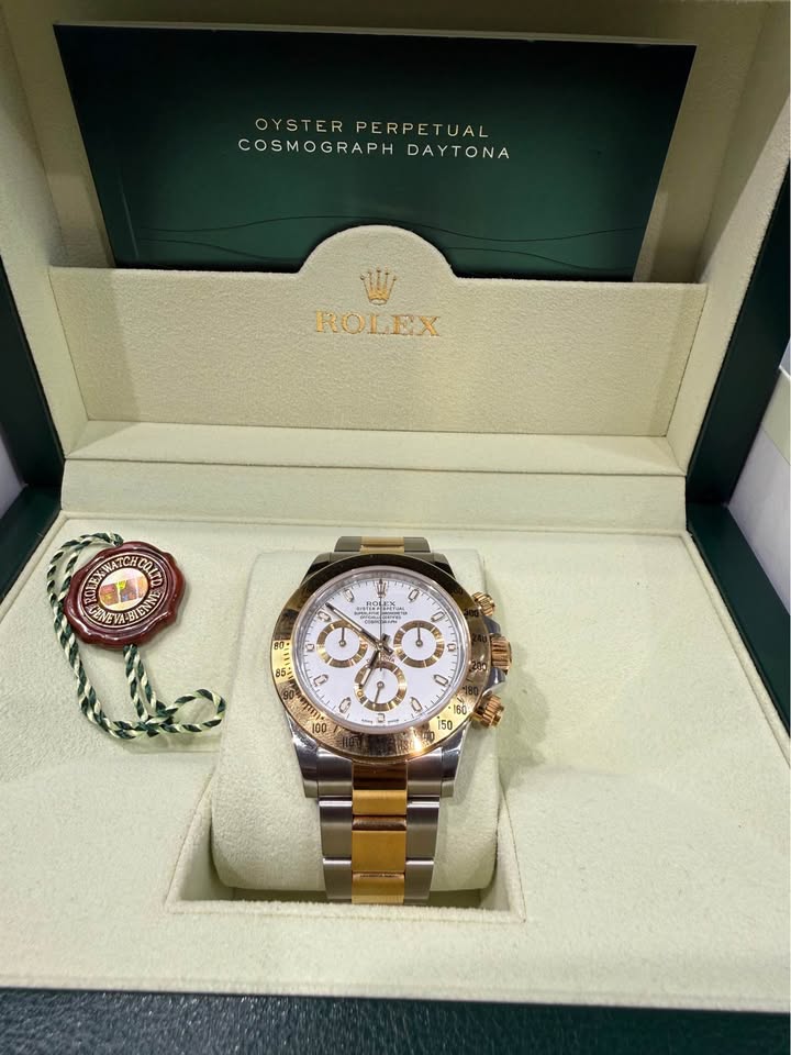 Rolex Daytona 116523 White Dial Two-Tone Mens Watch - 2014