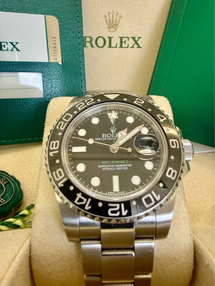 Rolex GMT Master II Ref# 116710LN ,Full Set 2016