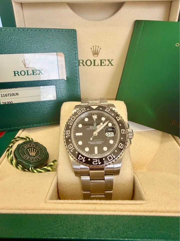 Rolex GMT Master II Ref# 116710LN ,Full Set 2016