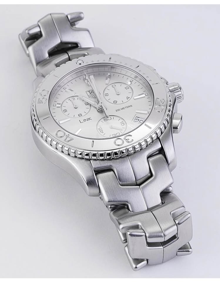 TAG Heuer Link CJ1111 42mm Chronograph Steel Quartz Men's Watch