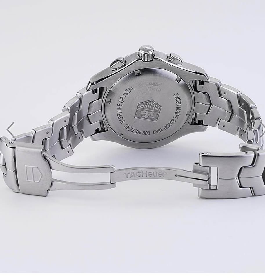 TAG Heuer Link CJ1111 42mm Chronograph Steel Quartz Men's Watch