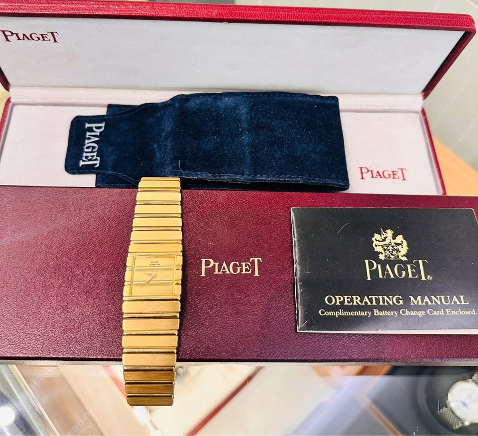 Vintage Piaget Polo Solid 18karat Lady’s Watch Like New , Complete Set