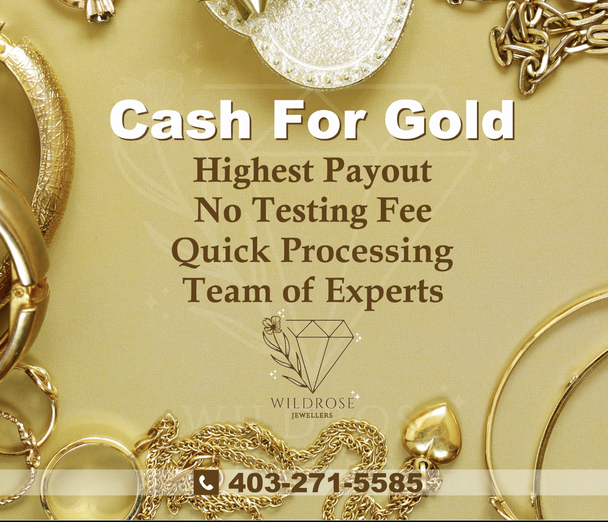 Cash For Gold, Silver, Diamond Jewellery In Calgary