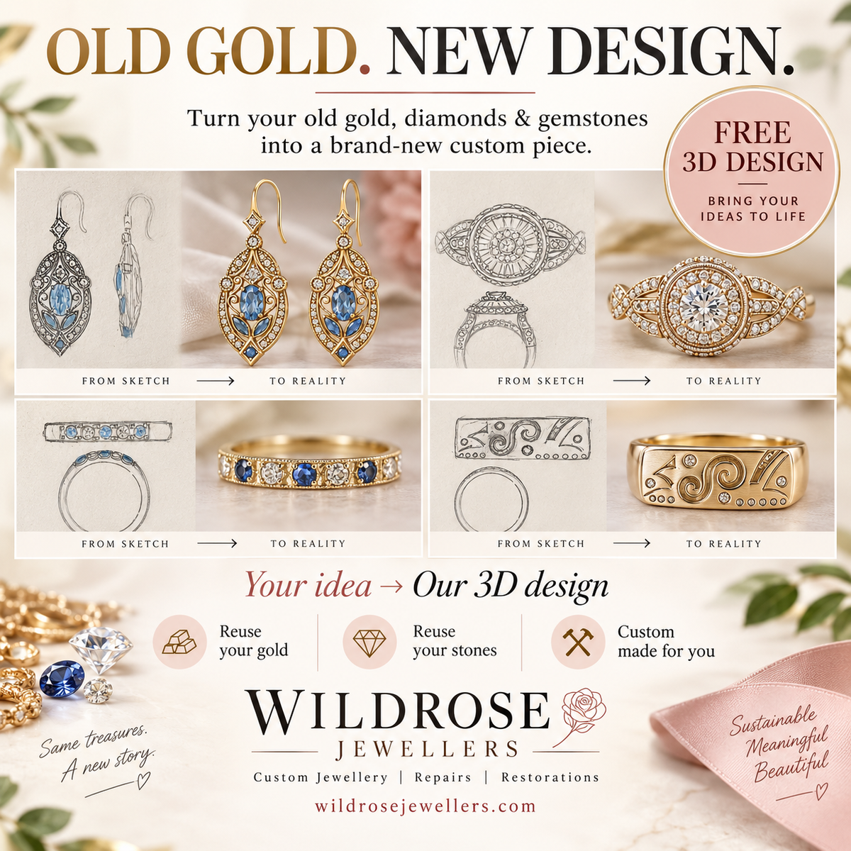 Use Your Old Gold Jewellery To Design New Jewellery