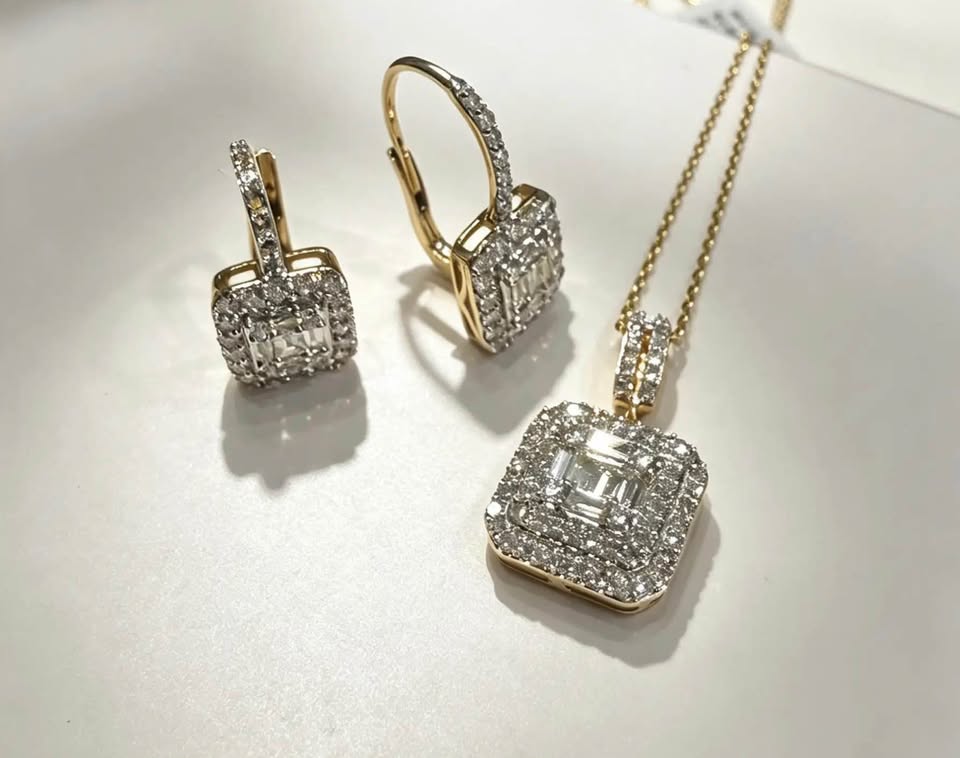 14Karat Gorgeous Natural Diamonds 1.00CTW 3PCS Set