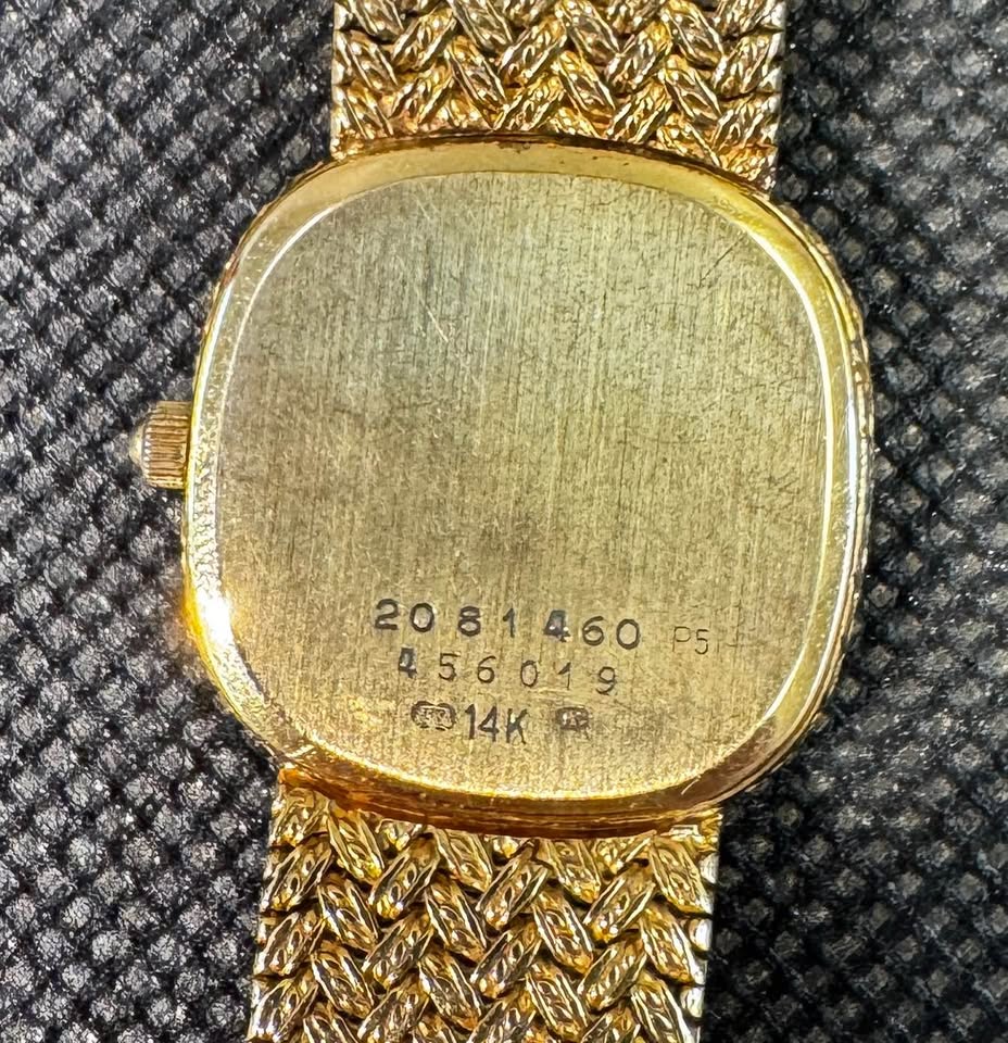 14Karat Solid Gold Lady’s Concord Watch , With Natural Diamonds