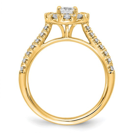 14k Yellow Lab Grown Diamond VS DEF Engagement Ring