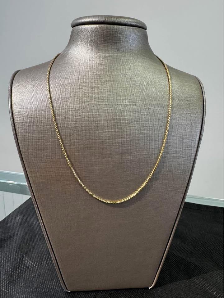 18karat Italy 16” Solid Chain