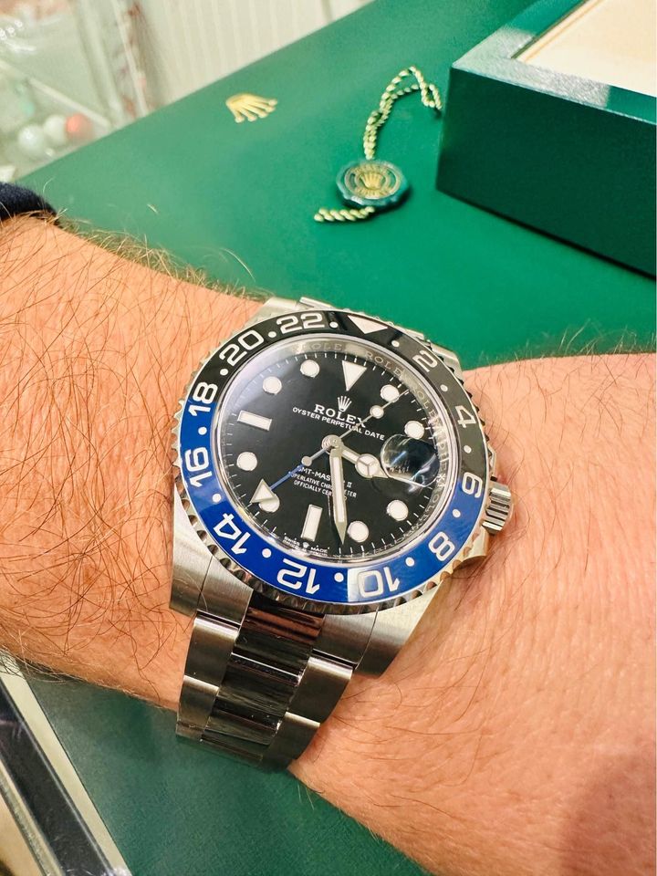 2024 New Rolex Batman GMT Master II- Complete With Box , Papers