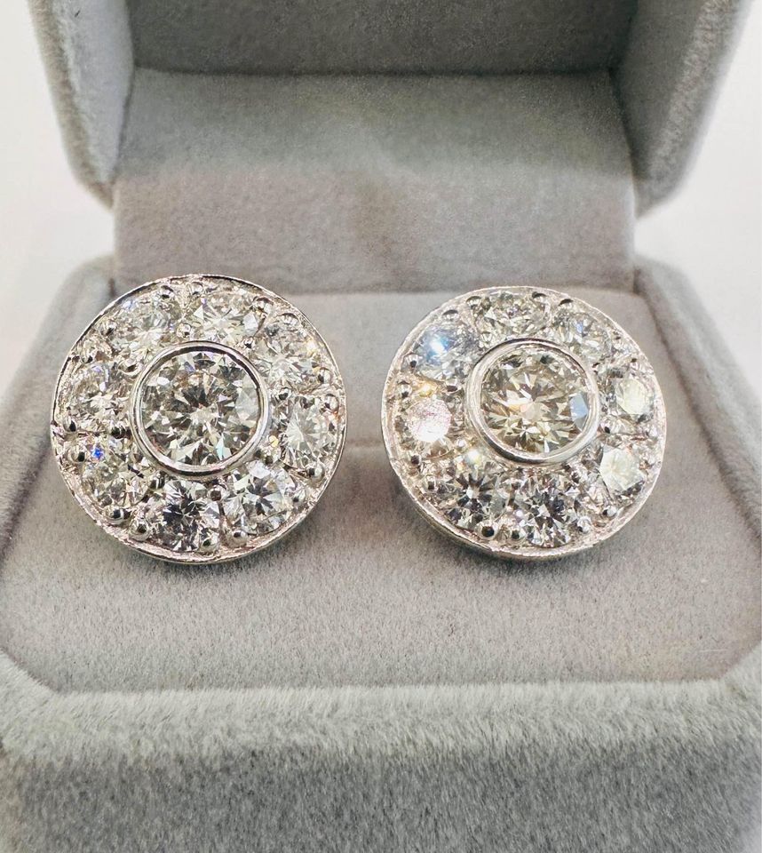 Intense Sparkle Alert ✨ 3.00CTW Natural Diamonds Earrings in 14k