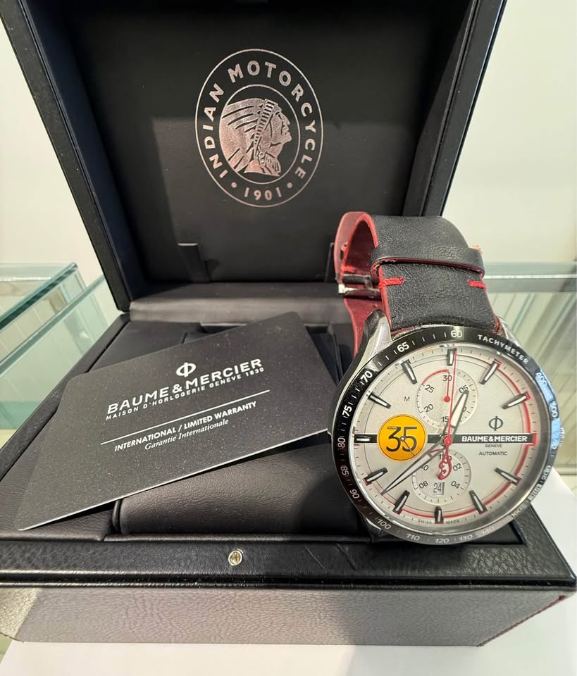 BAUME & MERCIER CLIFTON CLUB INDIAN MOTORCYCLE MUNRO TRIBUTE LIMITED EDITION 65843 44MM CIRCA 2018