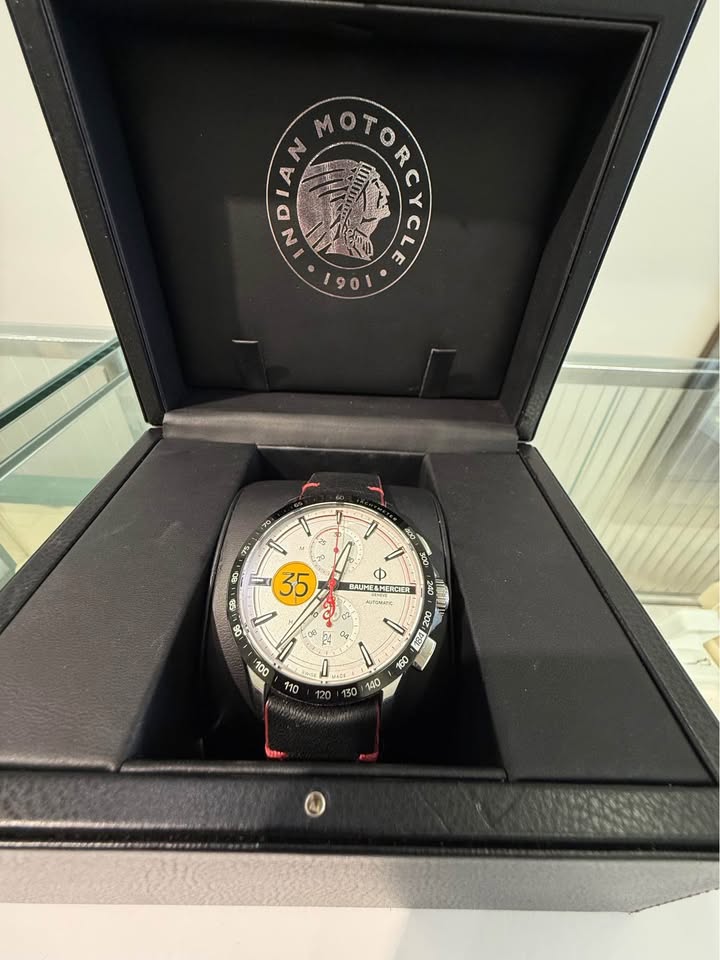 BAUME & MERCIER CLIFTON CLUB INDIAN MOTORCYCLE MUNRO TRIBUTE LIMITED EDITION 65843 44MM CIRCA 2018