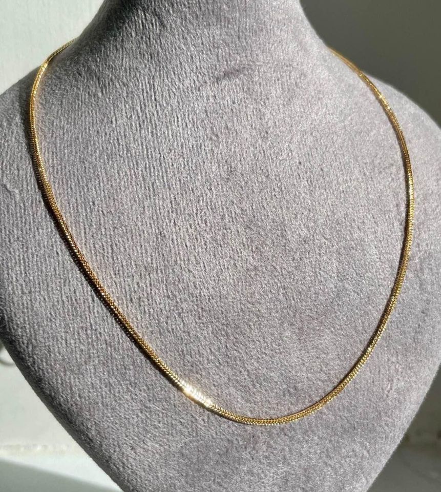 Beautiful Italian Foxtail Chain in 14karat Solid Gold 21” Long