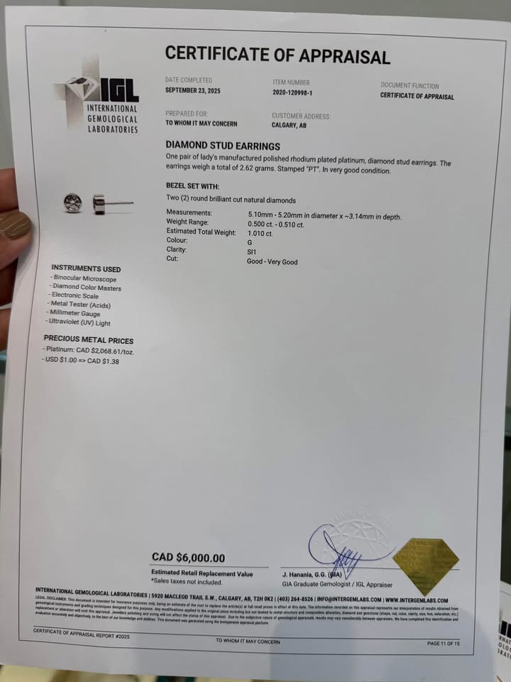 Brinkhaus Set Natural Diamonds 18k and Platinum Bezel Set