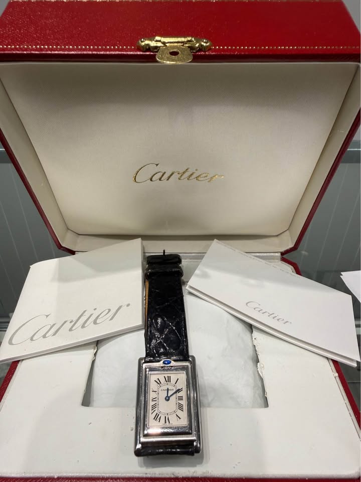 Cartier Basculante Full Set With Box Papers, 2008
