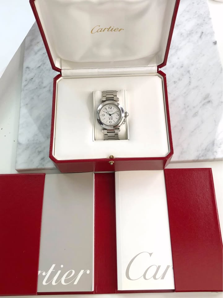 Cartier Pasha C Big Date W31044M7 - Full Set