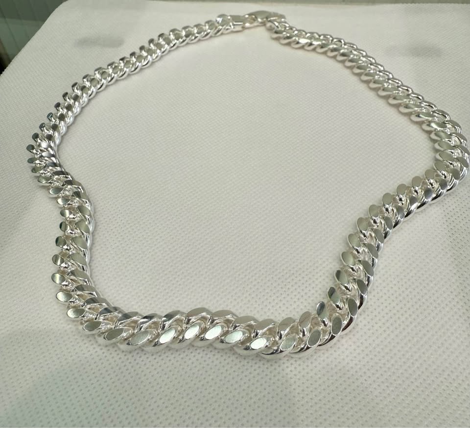 Cuban 925 Chain 150 grams 10mm wide , Made in Italy 20”