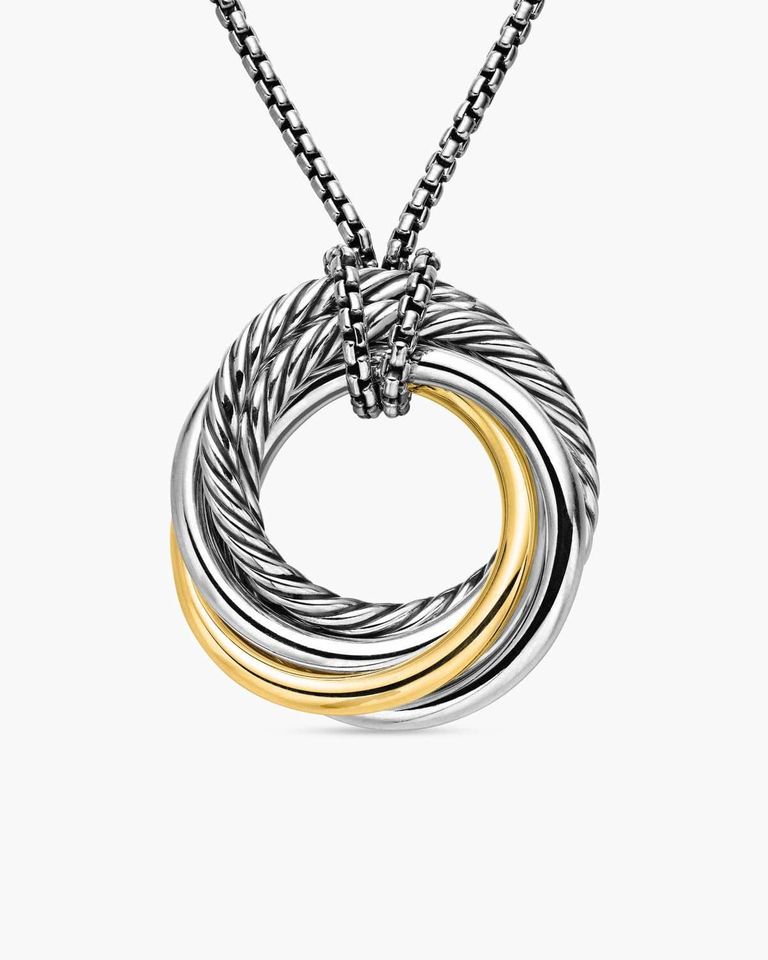 David Yurman 18k Gold and Sterling Silver Necklace