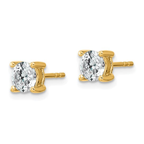 10k Round 4-Prong 1.00ct. Diamond Stud Earrings