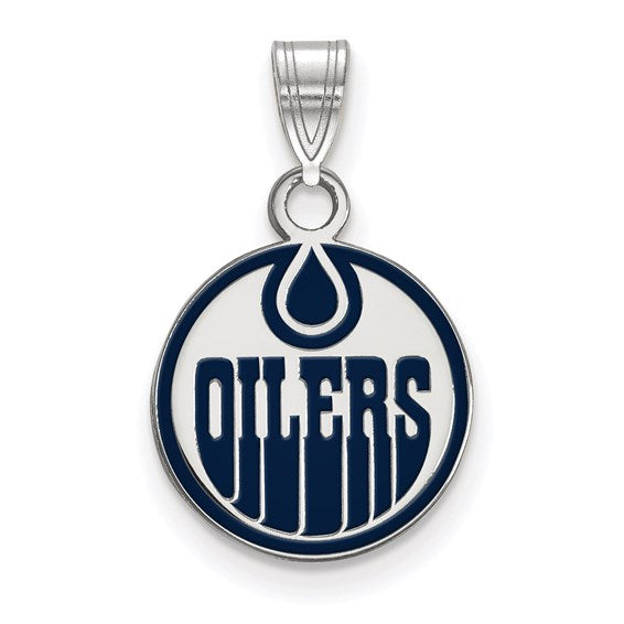 Edmonton Oilers NHL Sterling Silver Pendant