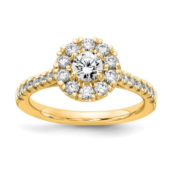 14k Yellow Lab Grown Diamond VS DEF Engagement Ring