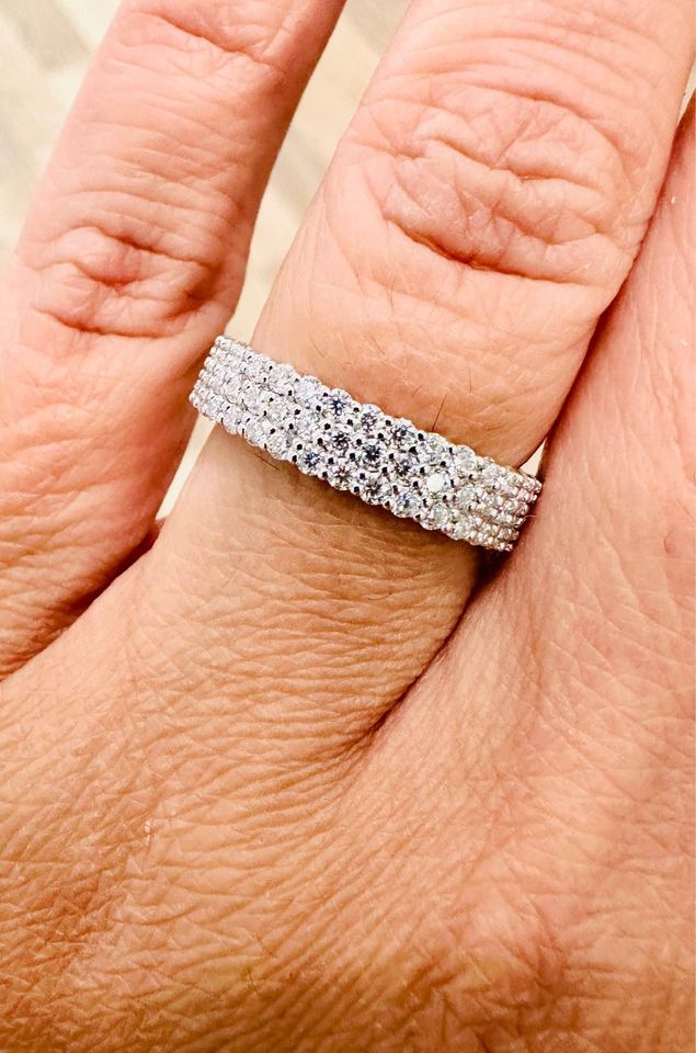 Gorgeous Eternity Band 2.00ctw in 10Karat White Gold