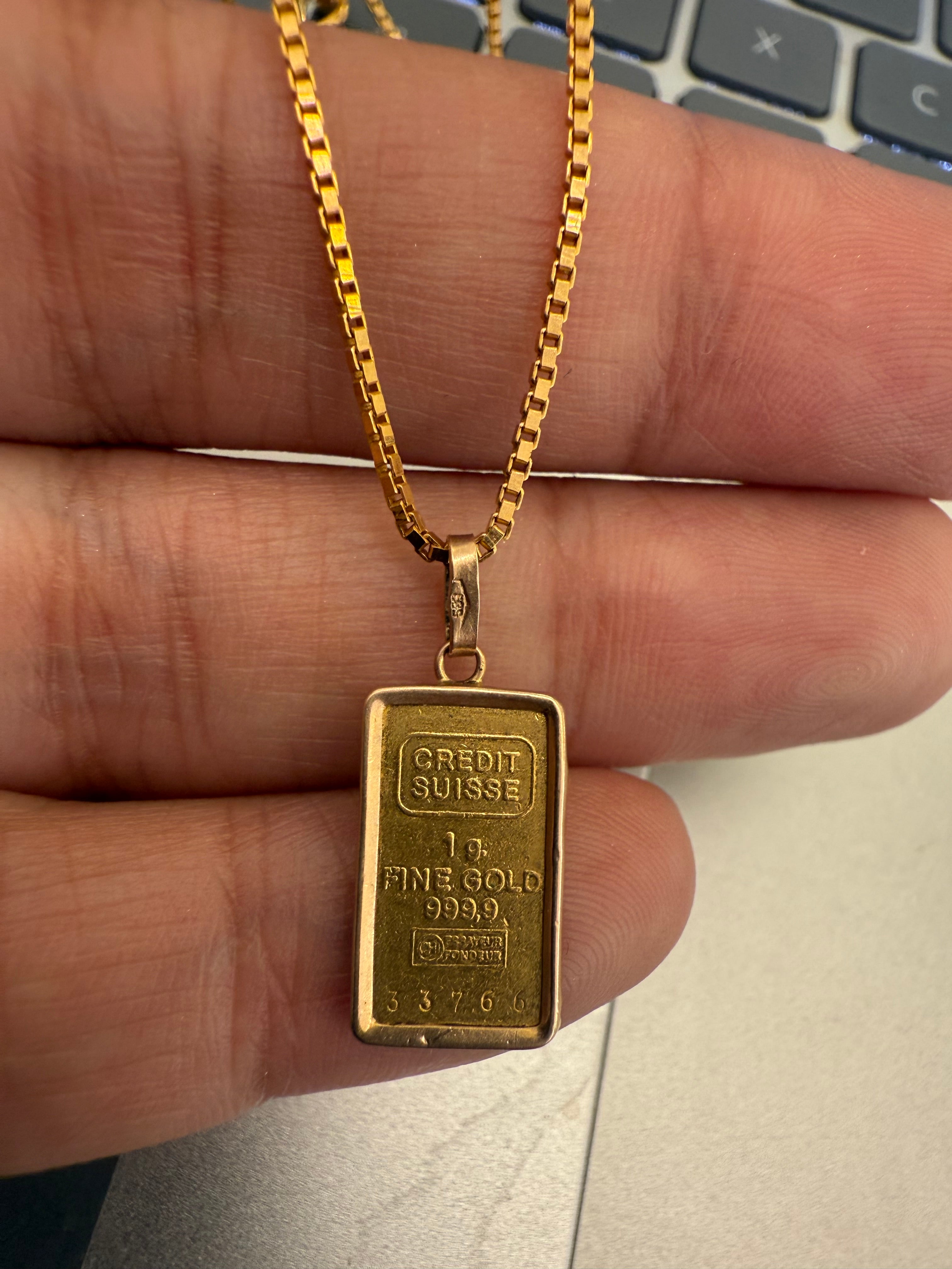 22k & 24k bar chain