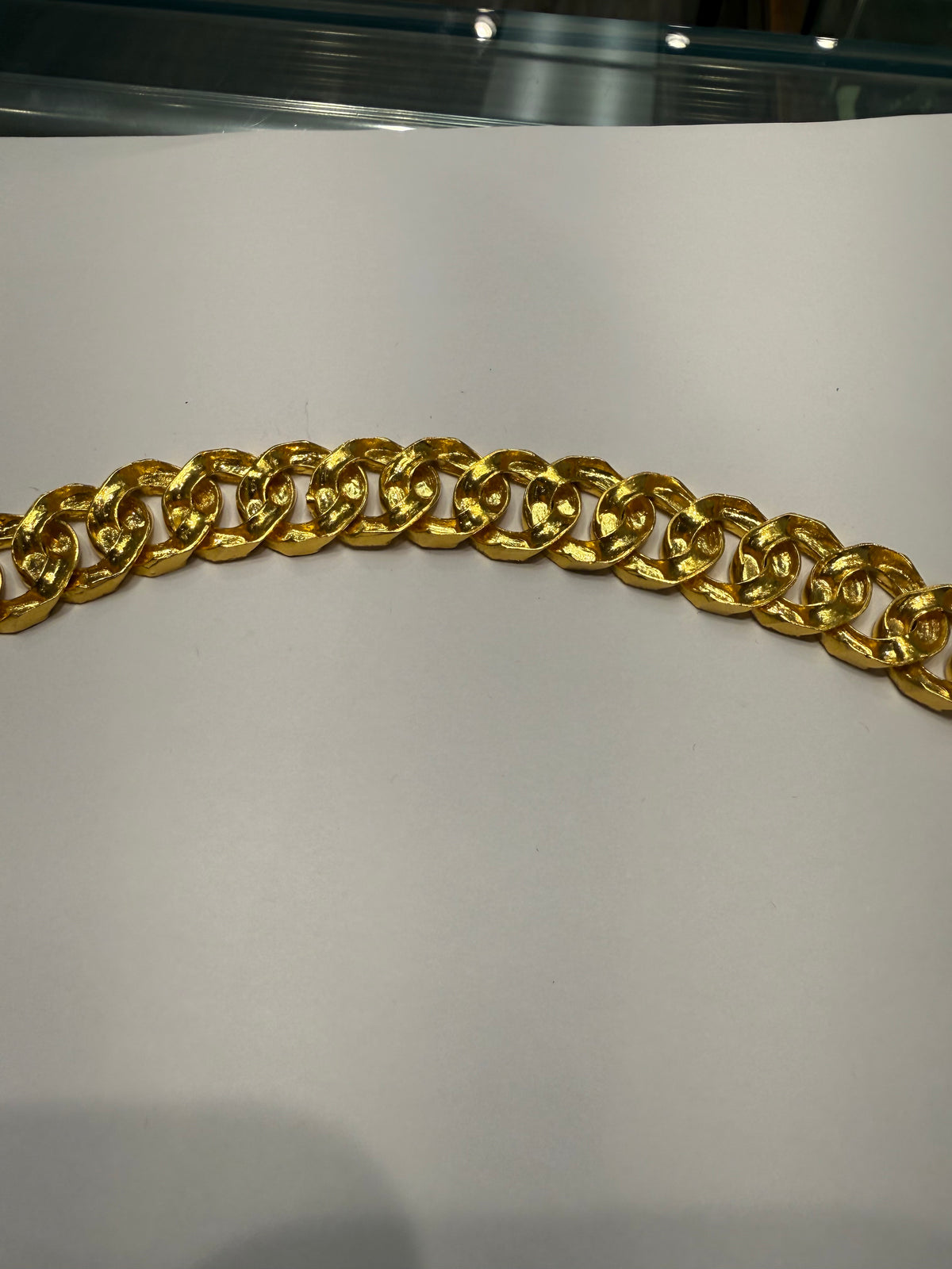 22 Karat 68grams 18mm Diamond Cut , Custom Made 8” Bracelet