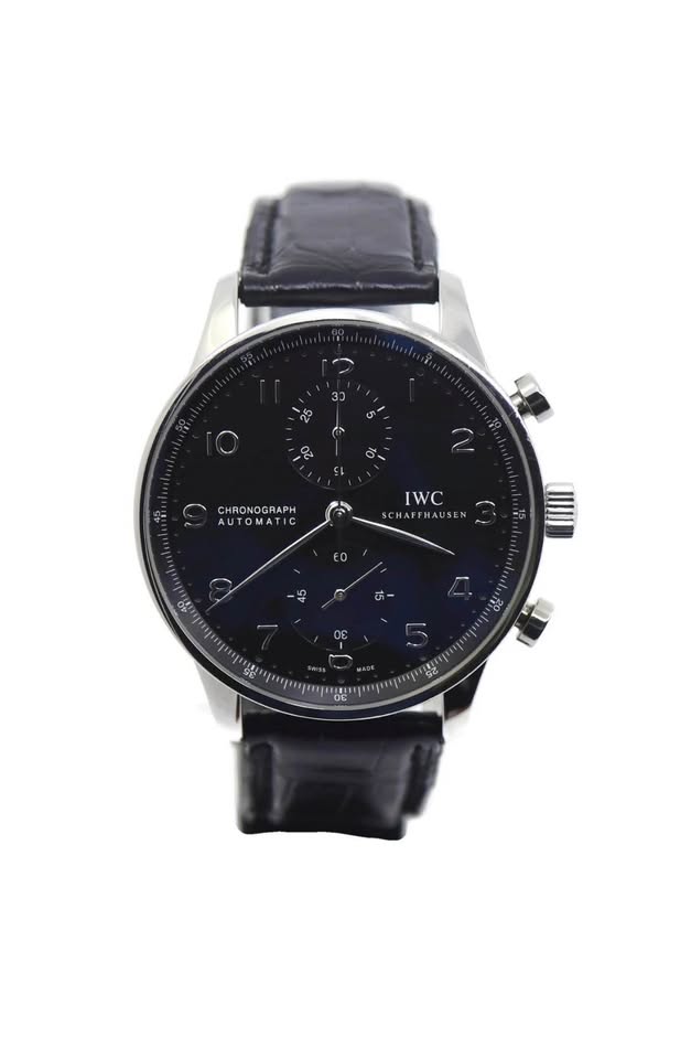 IWC Portuguese Chronograph Stainless Steel Watch IW371447, 2017 Full Set