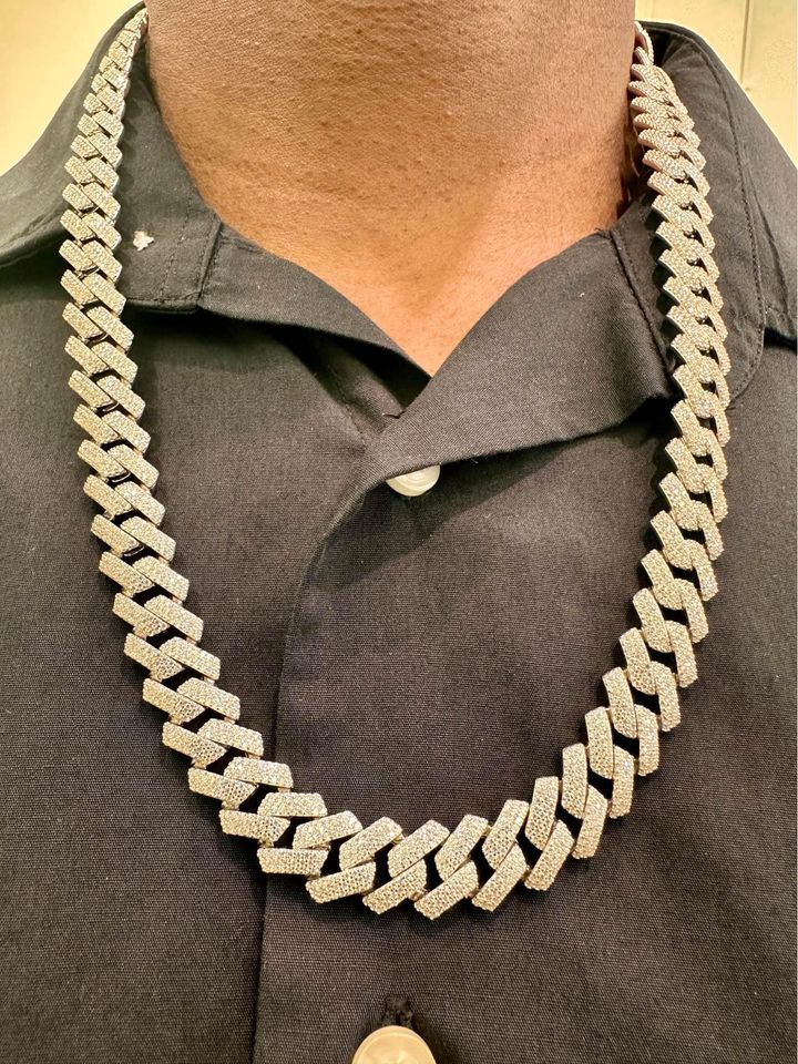 Iced 12mm Cuban Necklace 24” , 138 grams