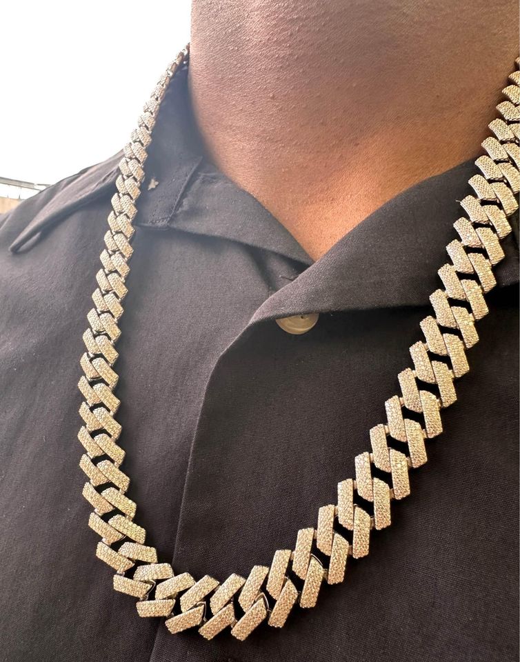 Iced 12mm Cuban Necklace 24” , 138 grams