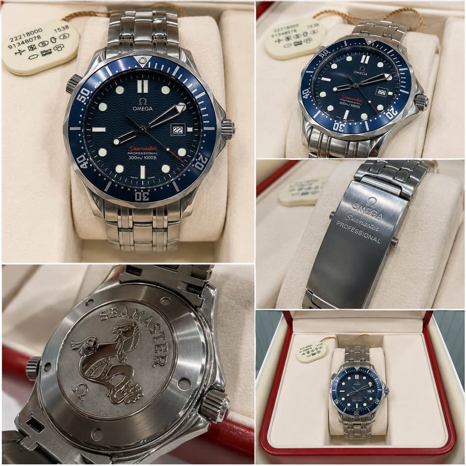 Omega Seamaster Professional 300M, reference 2221.80.00, 41mm , Blue Wave Dial