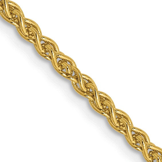 Leslie's 14K 1.3mm D/C Wheat Chain, 20 Inches