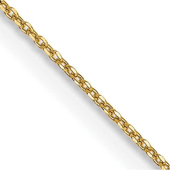 Diamond-Cut Round Open Link Cable Chain