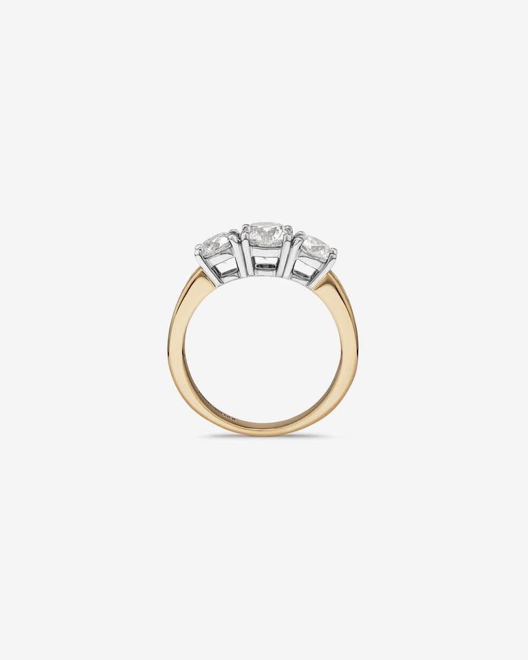 Past Present Future 14k Natural Diamonds Anniversary- Engagement Ring 1.75CTW